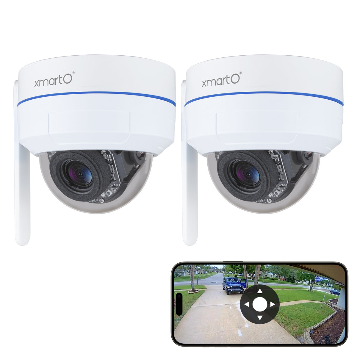 Camera System Xmarto Security Camera XmartO [2-Pack AI Tracking