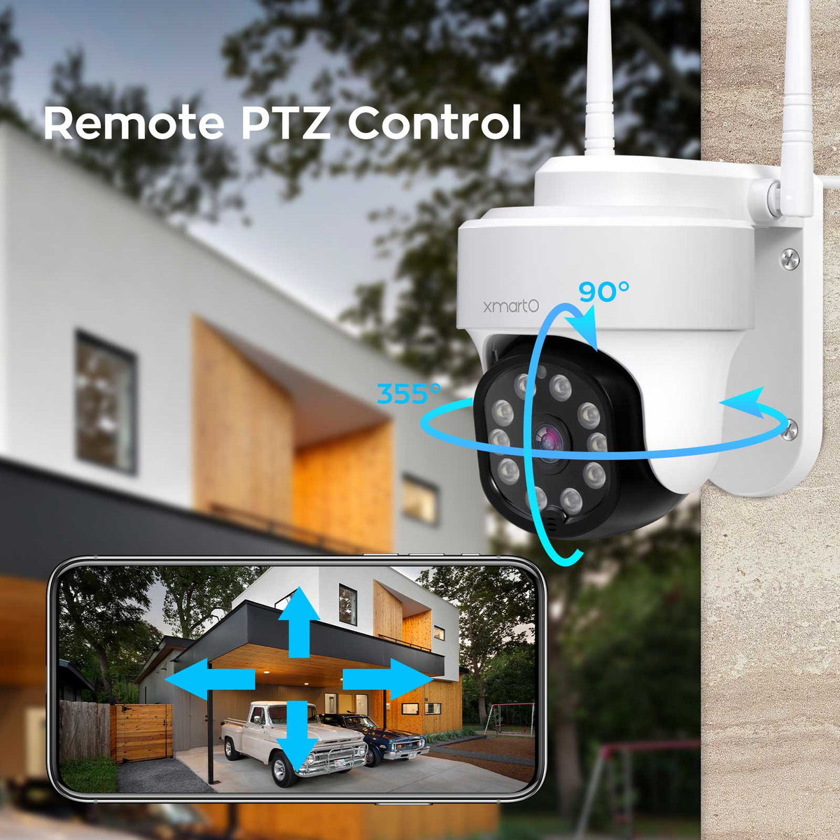 [Auto-Track Camera] XMARTO 2K Auto-Track PTZ Wireless Security