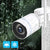 [PTZ & Auto Track] xmartO 1296p HD Wireless Pan Tilt WiFi Security Camera w. 2-Way Audio, 80ft IR Night Vision & Flood Light, 8X Digital Zoom (Works standalone or NVR, SD Card& Cloud Storage & Alexa