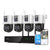 [2-in-1 CAM] XMARTO 16CH Security Camera System Outdoor Wireless, 4pcs 2-in-1 Cameras, 16CH 4K Long Range WiFi 6 Surveillance DVR NVR Kit, Pan Tilt Zoom 4MP QHD Home CCTV Camera Set w. 1TB Hard Disk