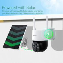 Solar Smart Camera +64G SDカード xmartO [Night Color] QHD Solar Powered Wire-free Home