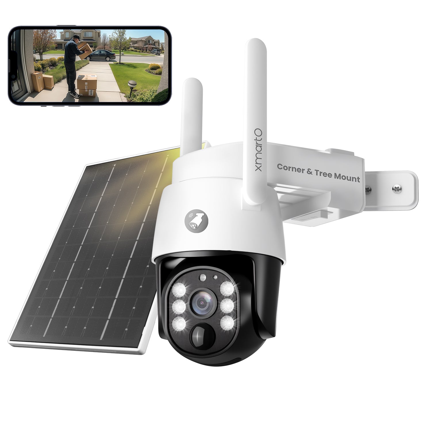 防犯カメラ Smart PTZ Outdoor Solar Battery Camera Solar Battery Powered Camera 4G PTZ 4X HD 1080P Outdoor REVIEW