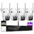 XMARTO 6MP Tri-Lens 4-Cam 500GB WiFi Mesh Security Camera System,16CH 4K H.265 WiFi-Inside NVR,360°PTZ AI Tracking,3-View/Cam,Long Range Wireless,Plug-in 24/7 Home Surveillance,Local & Mobile View