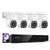 XMARTO 4K UHD Pan Tilt Security Camera System, 4pcs H.265 PoE PTZ Cameras Wired with Person Vehicle Detection, 4K/8MP 8CH NVR with 3TB HDD for 24/7 Recording, EPS8084-3TB