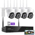 [Auto-Track Camera] XMARTO 2K Auto-Track PTZ Wireless Security Camera System Outdoor, 8CH 5MP Dual-WiFi NVR with 4X Rotate WiFi Security Cameras, 1TB Storage (WYS3084-1TB)