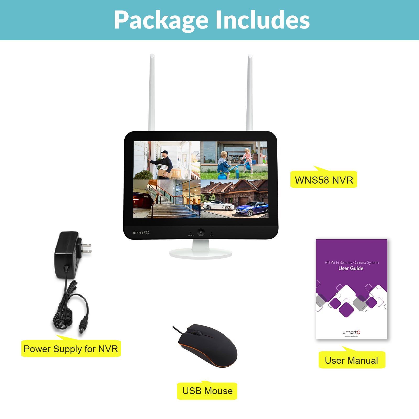 XMARTO 10CH H.265+ 4K Ultra HD Network Digital Video Recorder NVR with